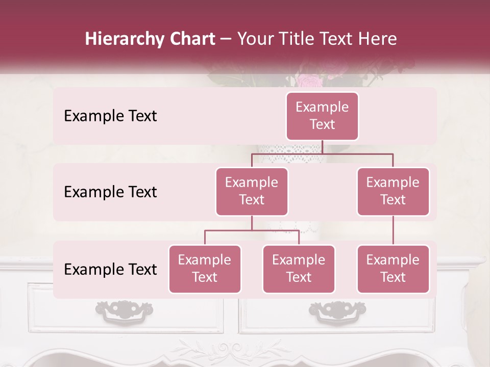 A Vase With Pink Flowers On A White Table PowerPoint Template