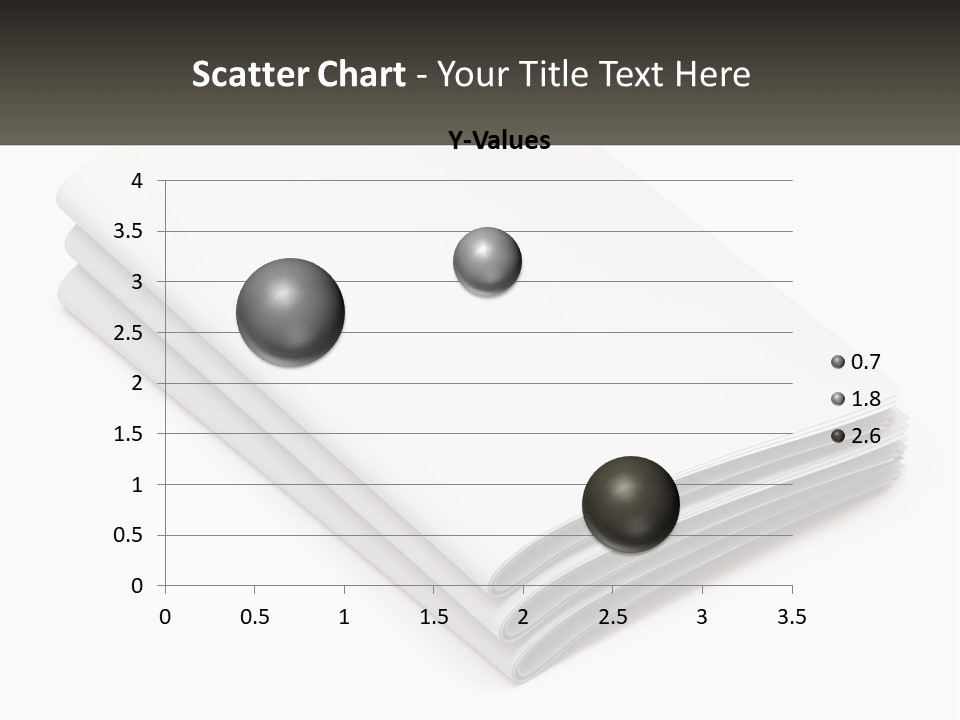 A Stack Of White Sheets On A White Background PowerPoint Template