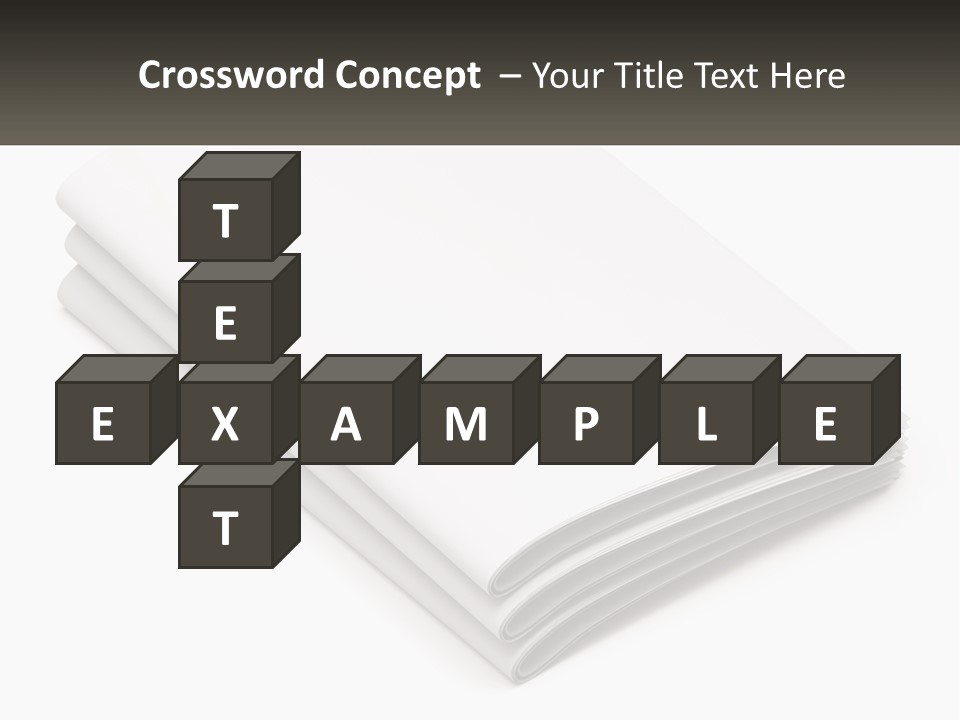 A Stack Of White Sheets On A White Background PowerPoint Template