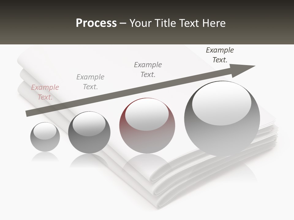 A Stack Of White Sheets On A White Background PowerPoint Template