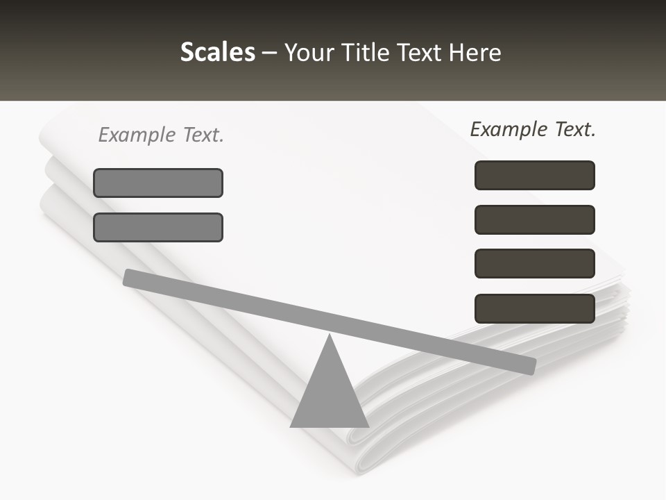A Stack Of White Sheets On A White Background PowerPoint Template