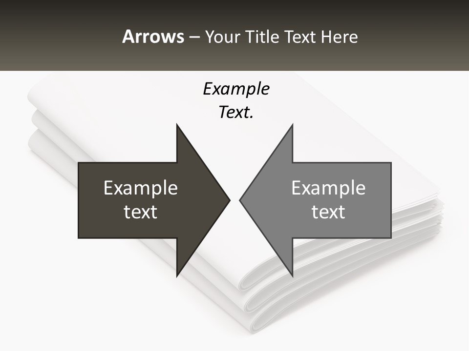 A Stack Of White Sheets On A White Background PowerPoint Template