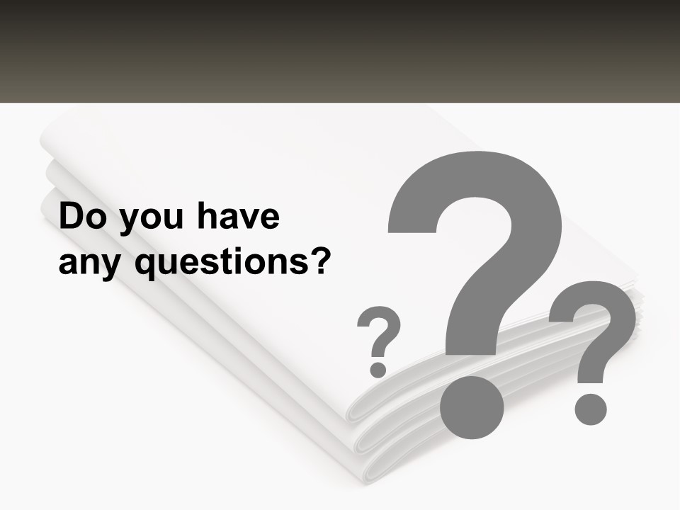 A Stack Of White Sheets On A White Background PowerPoint Template