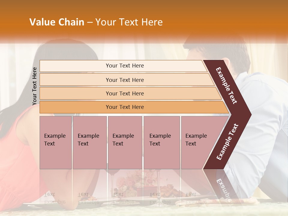 A Man And Woman Sitting At A Table With A Glass Of Wine PowerPoint Template