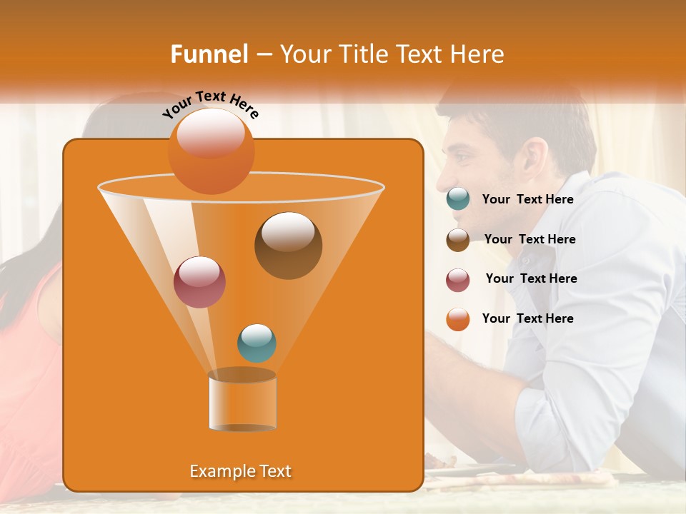 A Man And Woman Sitting At A Table With A Glass Of Wine PowerPoint Template