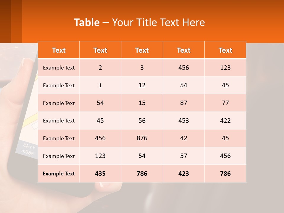 A Person Holding A Cell Phone While Driving A Car PowerPoint Template
