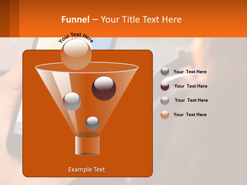 A Person Holding A Cell Phone While Driving A Car PowerPoint Template