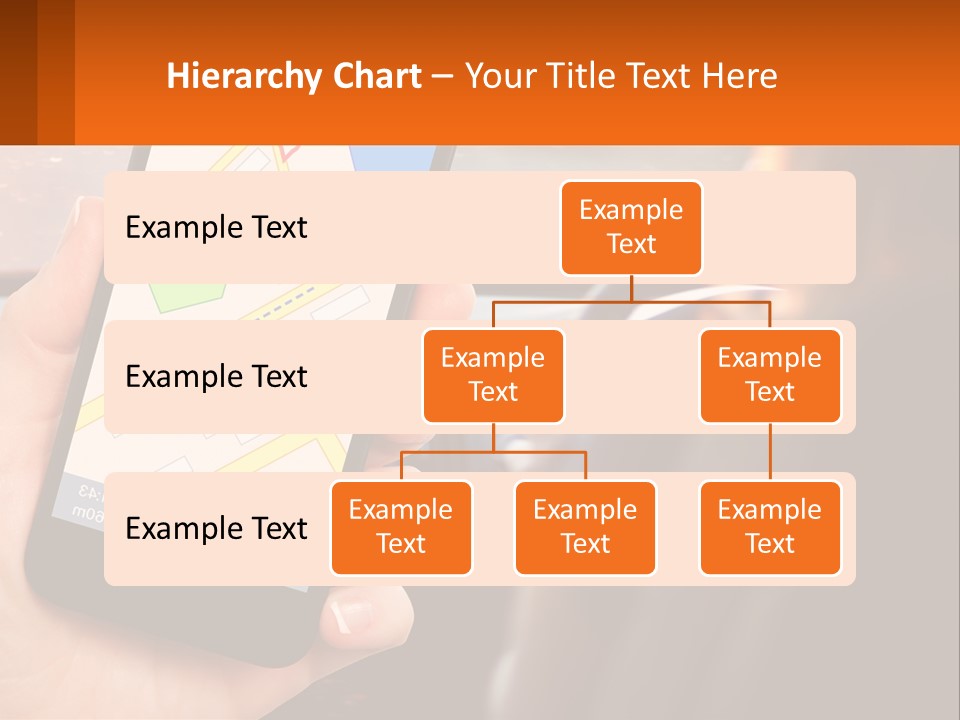 A Person Holding A Cell Phone While Driving A Car PowerPoint Template