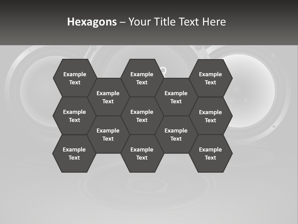 A Group Of Speakers On A Black Background PowerPoint Template