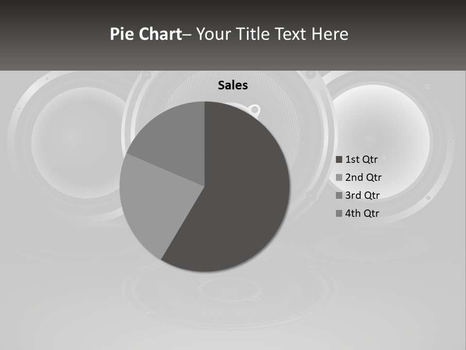 A Group Of Speakers On A Black Background PowerPoint Template