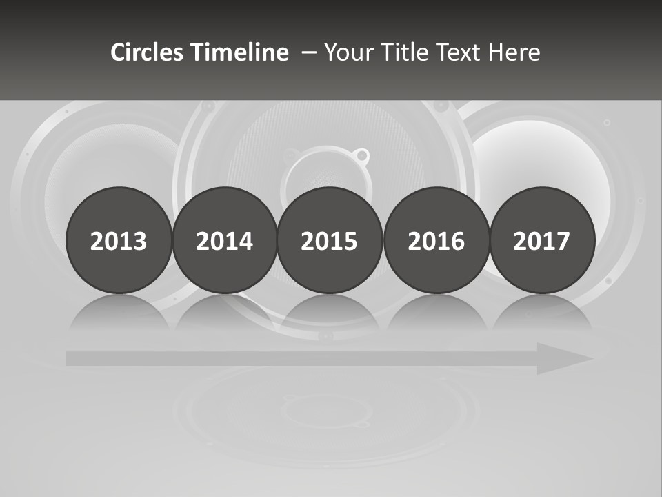 A Group Of Speakers On A Black Background PowerPoint Template