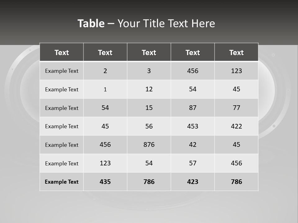 A Group Of Speakers On A Black Background PowerPoint Template