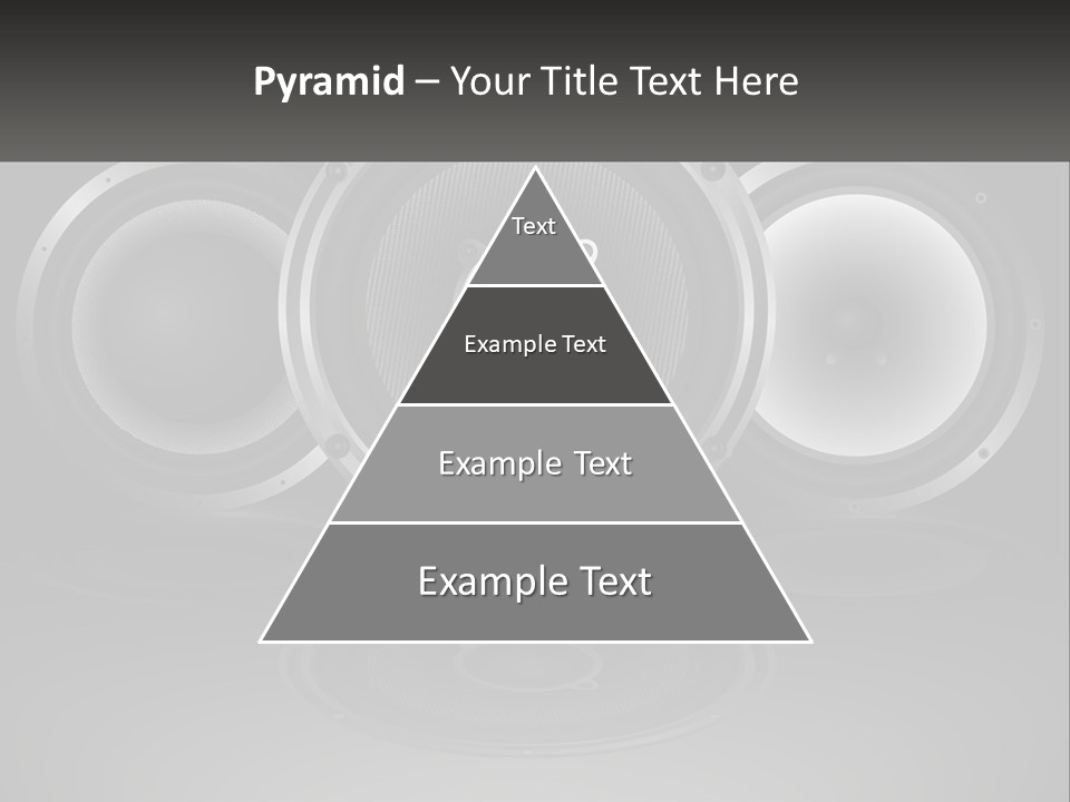 A Group Of Speakers On A Black Background PowerPoint Template