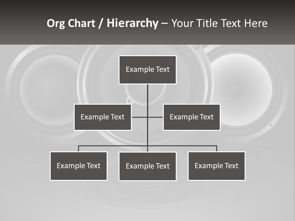 A Group Of Speakers On A Black Background PowerPoint Template