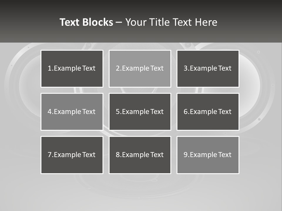 A Group Of Speakers On A Black Background PowerPoint Template