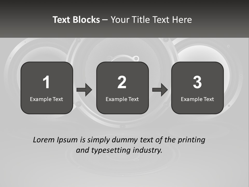 A Group Of Speakers On A Black Background PowerPoint Template