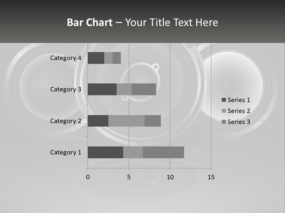 A Group Of Speakers On A Black Background PowerPoint Template