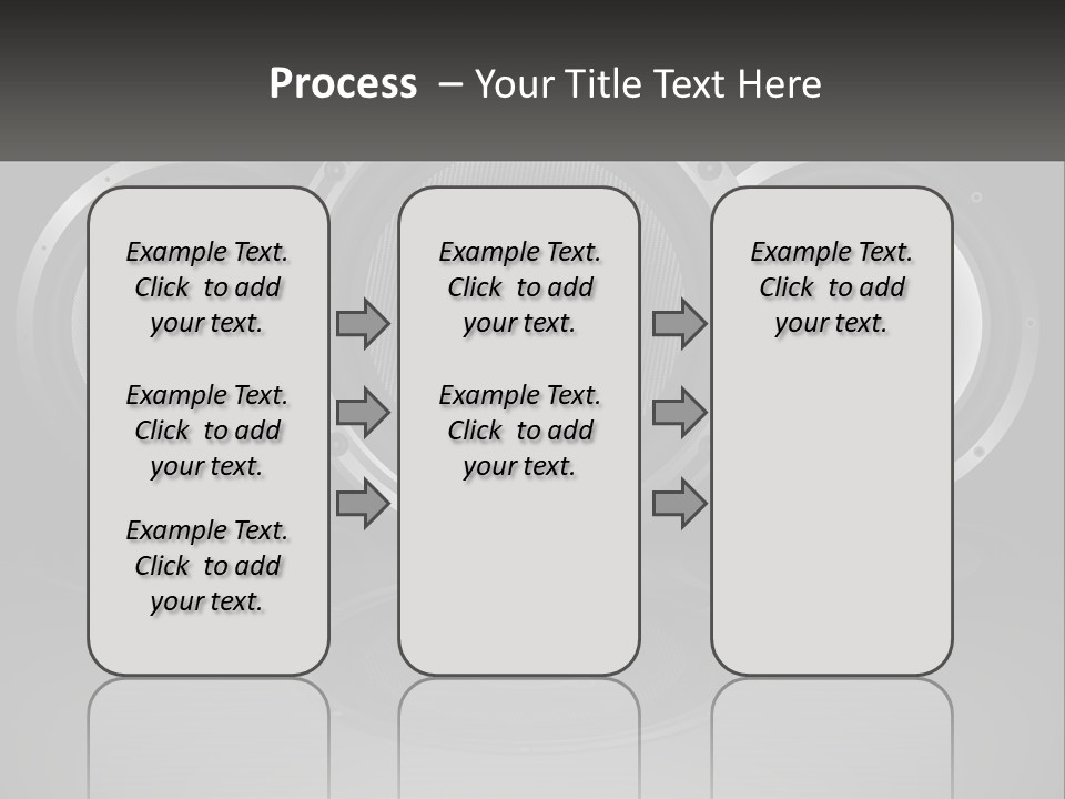 A Group Of Speakers On A Black Background PowerPoint Template