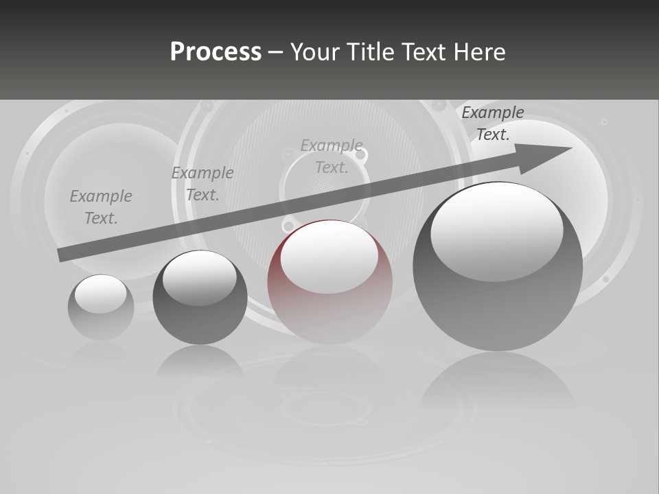 A Group Of Speakers On A Black Background PowerPoint Template