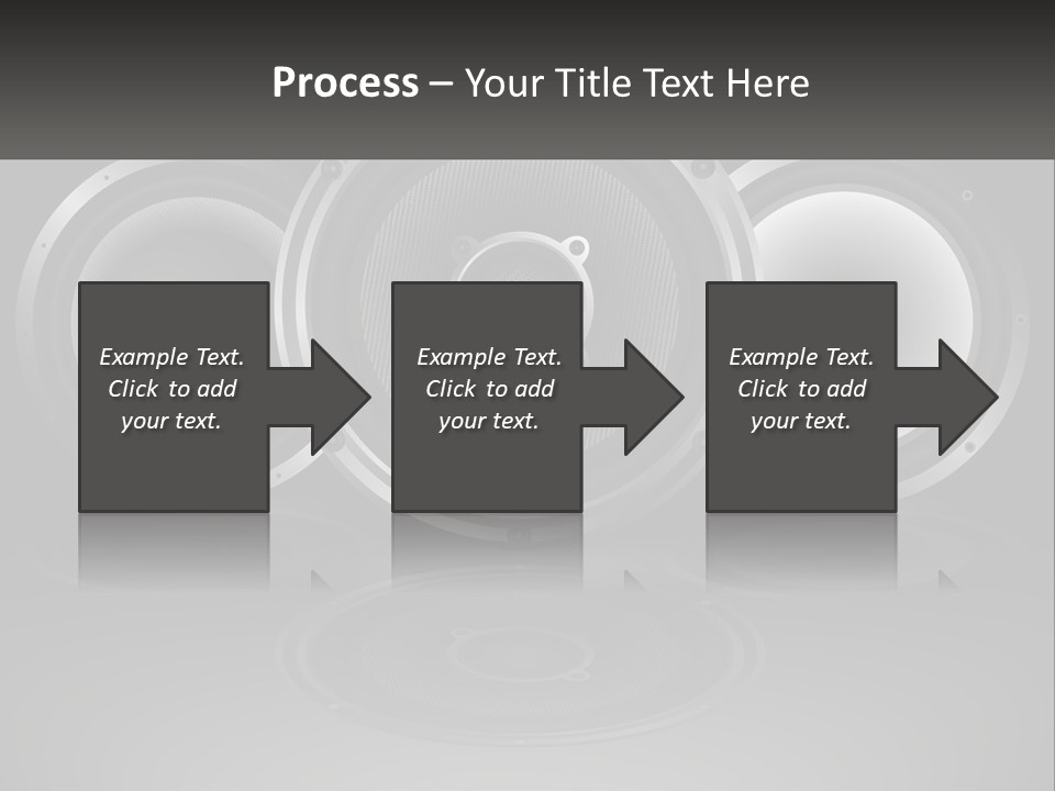 A Group Of Speakers On A Black Background PowerPoint Template