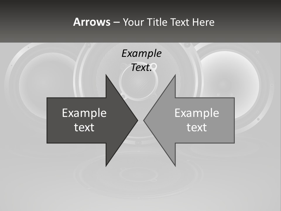 A Group Of Speakers On A Black Background PowerPoint Template