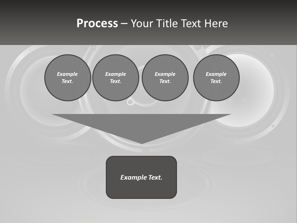 A Group Of Speakers On A Black Background PowerPoint Template