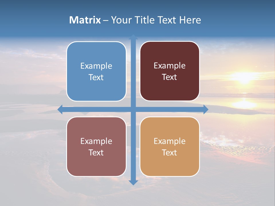 A Beautiful Sunset Over The Ocean With Rocks In The Background PowerPoint Template