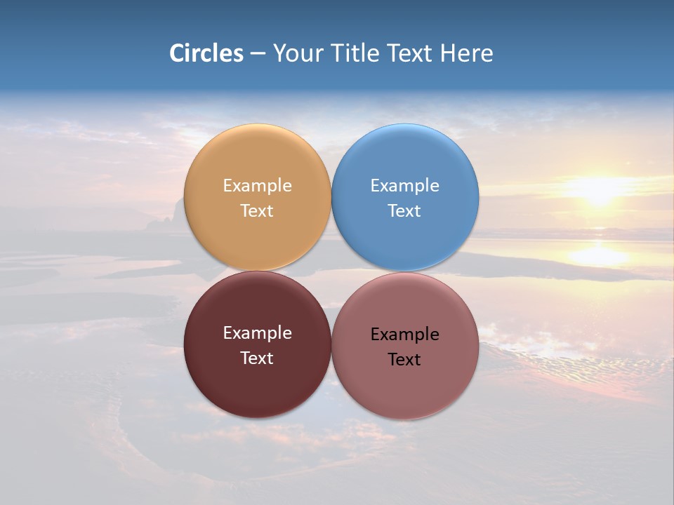 A Beautiful Sunset Over The Ocean With Rocks In The Background PowerPoint Template