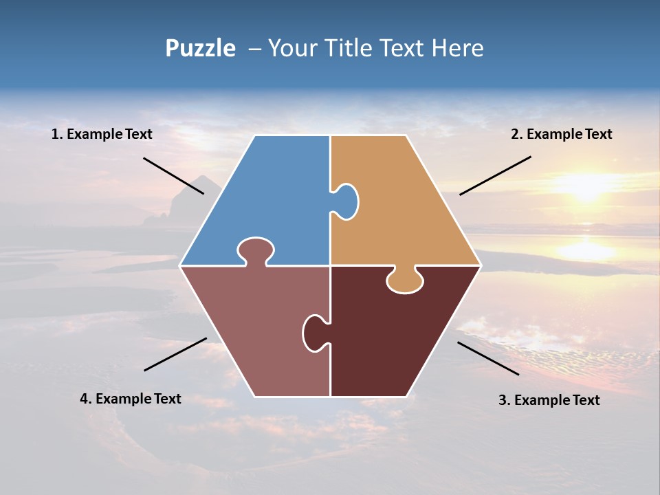 A Beautiful Sunset Over The Ocean With Rocks In The Background PowerPoint Template