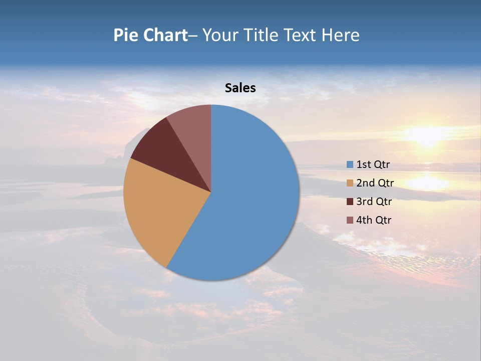 A Beautiful Sunset Over The Ocean With Rocks In The Background PowerPoint Template