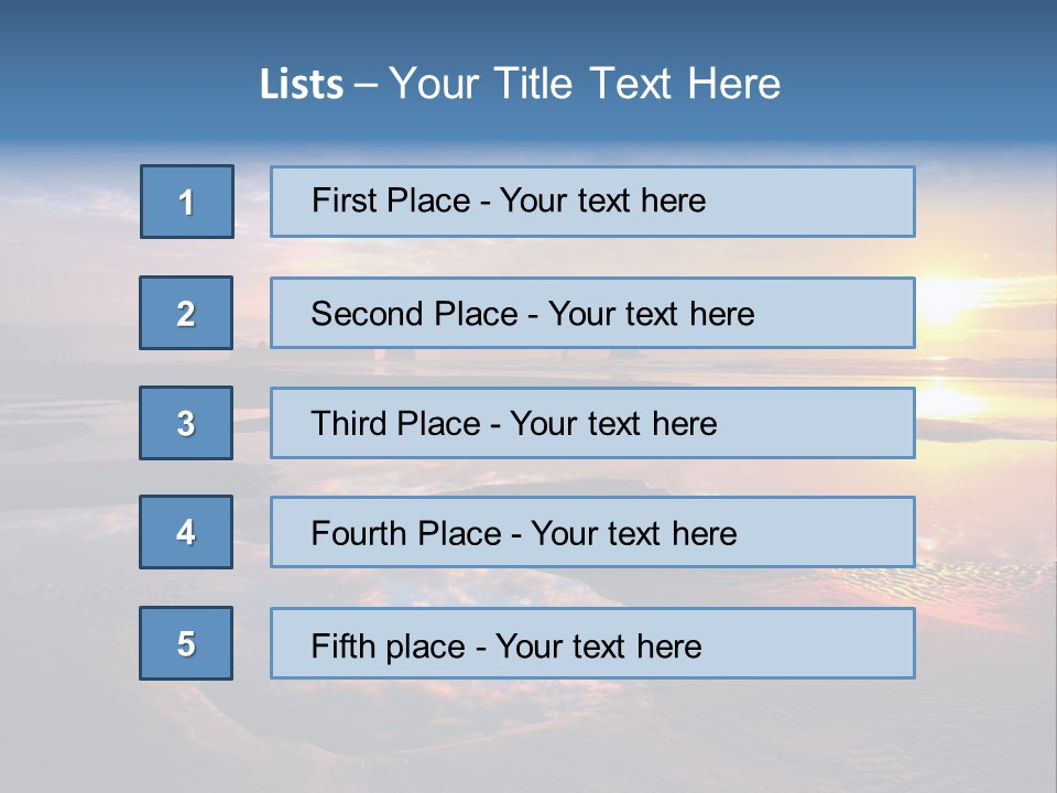 A Beautiful Sunset Over The Ocean With Rocks In The Background PowerPoint Template