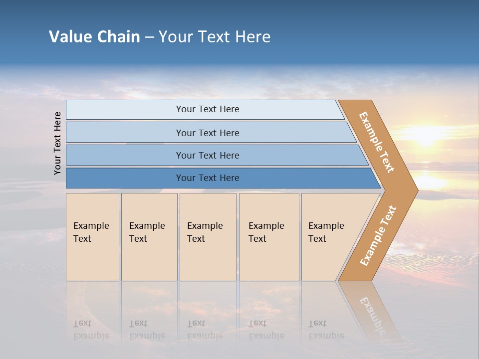 A Beautiful Sunset Over The Ocean With Rocks In The Background PowerPoint Template
