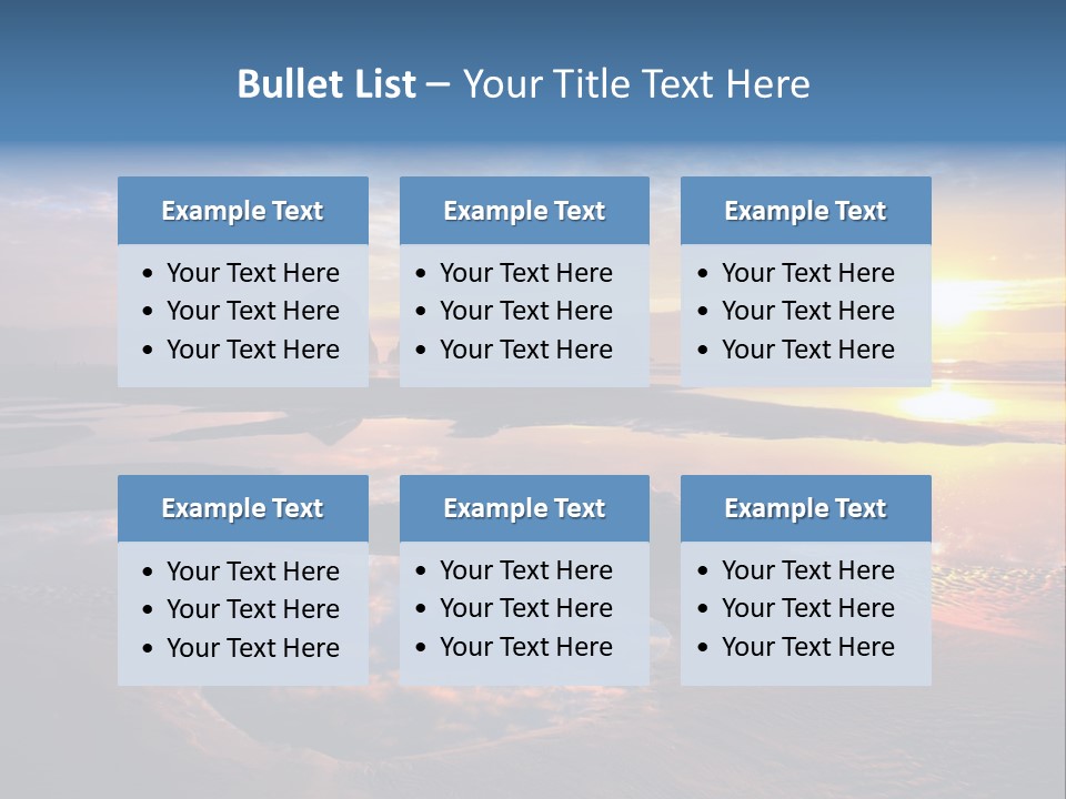 A Beautiful Sunset Over The Ocean With Rocks In The Background PowerPoint Template