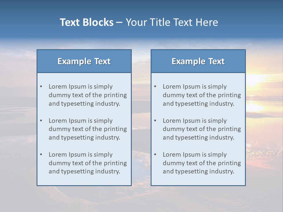 A Beautiful Sunset Over The Ocean With Rocks In The Background PowerPoint Template