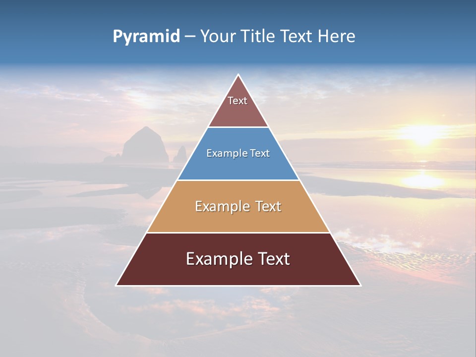 A Beautiful Sunset Over The Ocean With Rocks In The Background PowerPoint Template