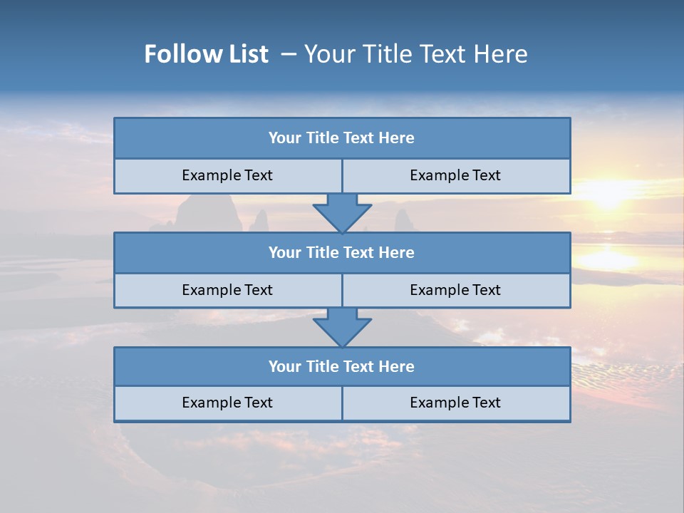 A Beautiful Sunset Over The Ocean With Rocks In The Background PowerPoint Template