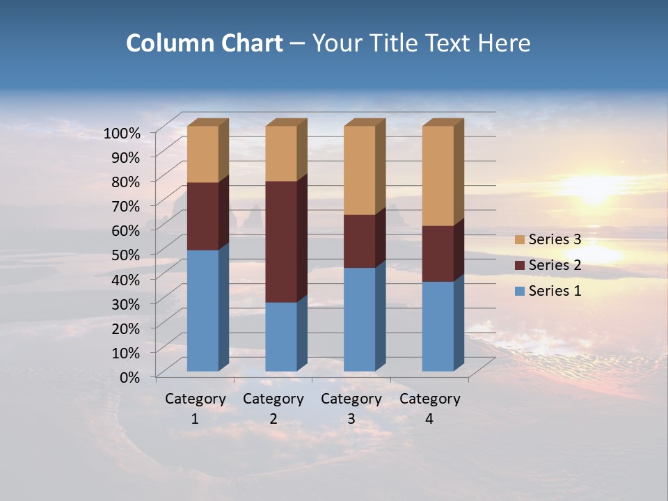 A Beautiful Sunset Over The Ocean With Rocks In The Background PowerPoint Template