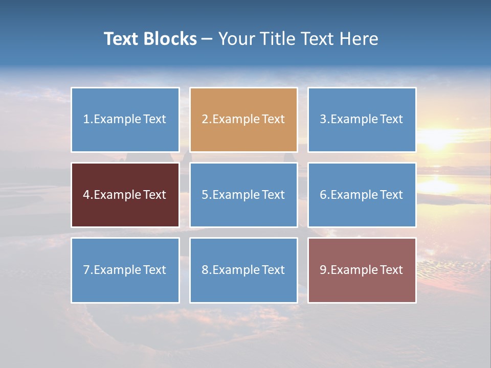 A Beautiful Sunset Over The Ocean With Rocks In The Background PowerPoint Template