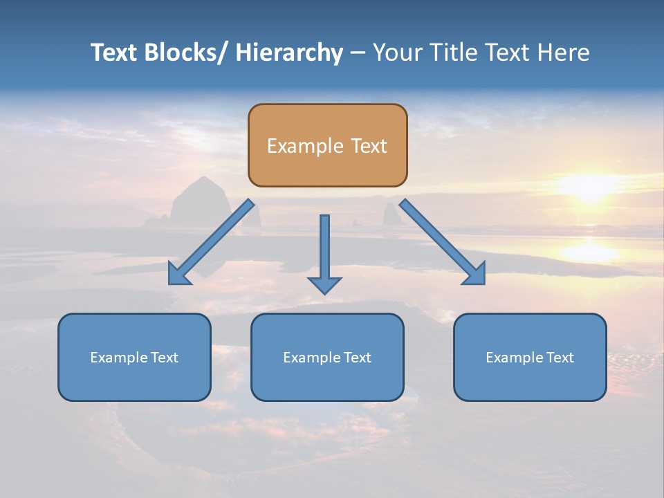 A Beautiful Sunset Over The Ocean With Rocks In The Background PowerPoint Template