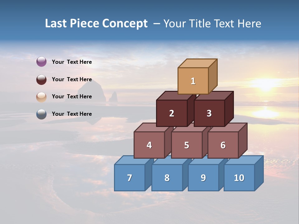 A Beautiful Sunset Over The Ocean With Rocks In The Background PowerPoint Template