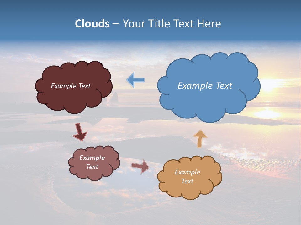 A Beautiful Sunset Over The Ocean With Rocks In The Background PowerPoint Template