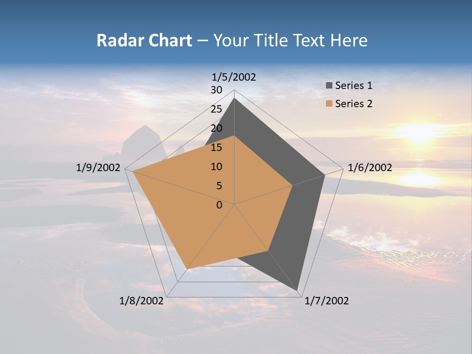 A Beautiful Sunset Over The Ocean With Rocks In The Background PowerPoint Template