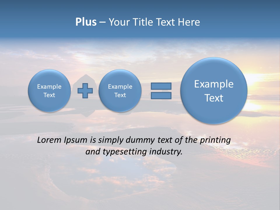 A Beautiful Sunset Over The Ocean With Rocks In The Background PowerPoint Template