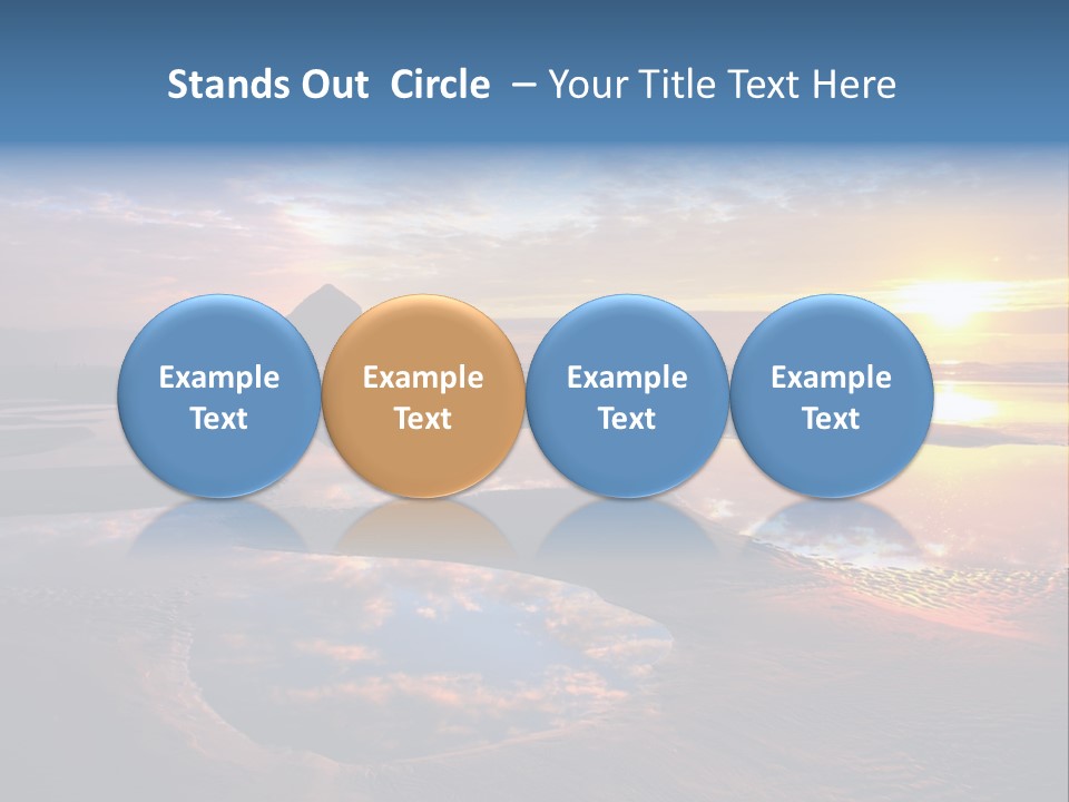 A Beautiful Sunset Over The Ocean With Rocks In The Background PowerPoint Template