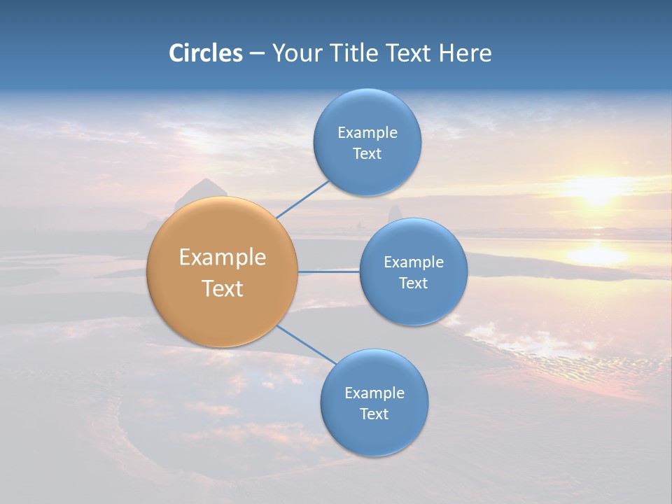 A Beautiful Sunset Over The Ocean With Rocks In The Background PowerPoint Template