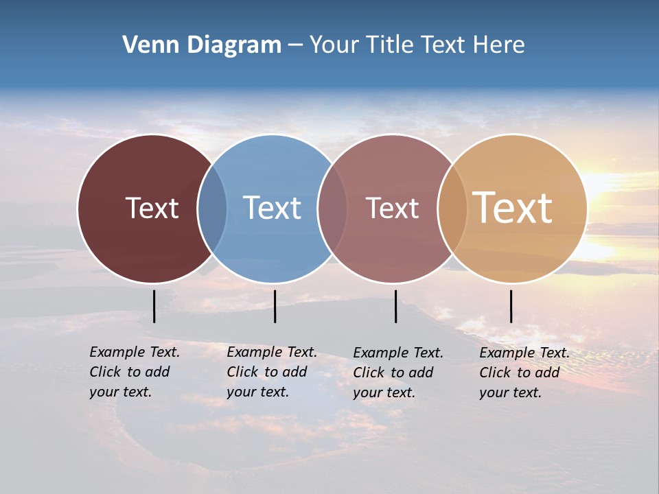 A Beautiful Sunset Over The Ocean With Rocks In The Background PowerPoint Template