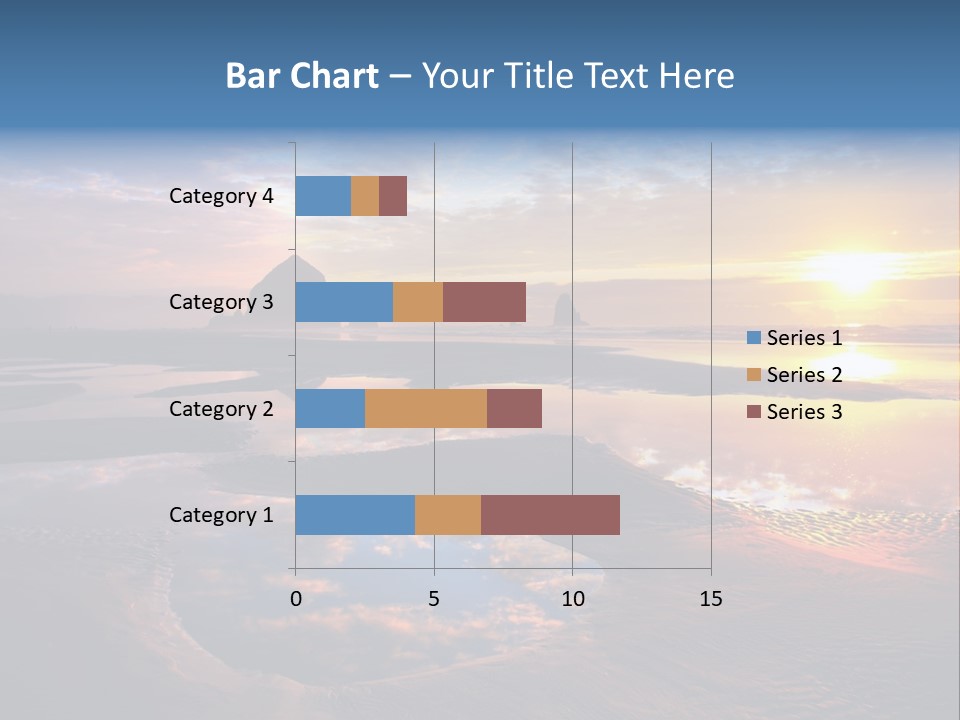 A Beautiful Sunset Over The Ocean With Rocks In The Background PowerPoint Template