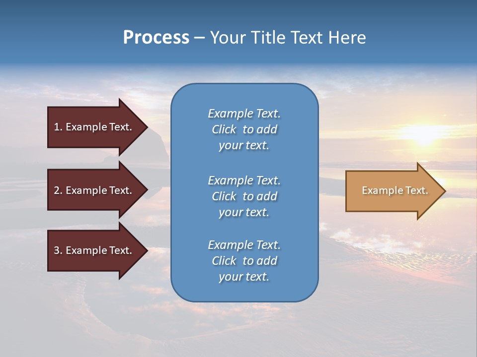 A Beautiful Sunset Over The Ocean With Rocks In The Background PowerPoint Template
