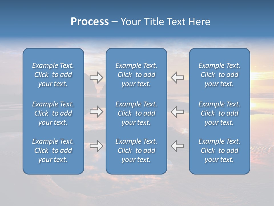 A Beautiful Sunset Over The Ocean With Rocks In The Background PowerPoint Template