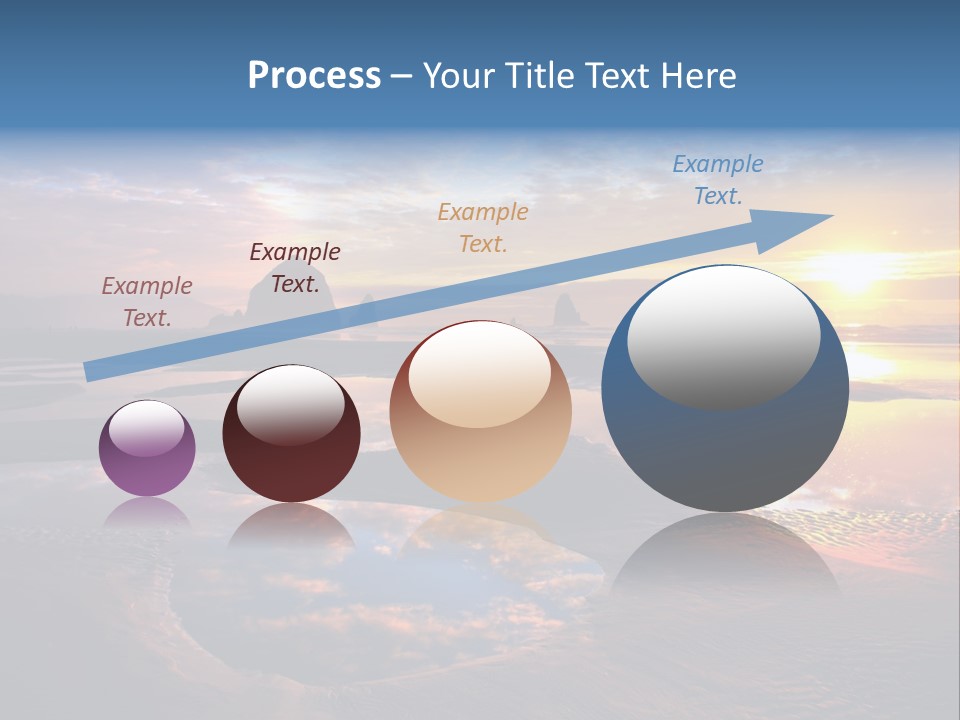 A Beautiful Sunset Over The Ocean With Rocks In The Background PowerPoint Template